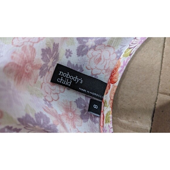 Nobody's Child 1940s Inspired Alexis Button Front Floral Midi Tea Dress UK 8 - Picture 8 of 11